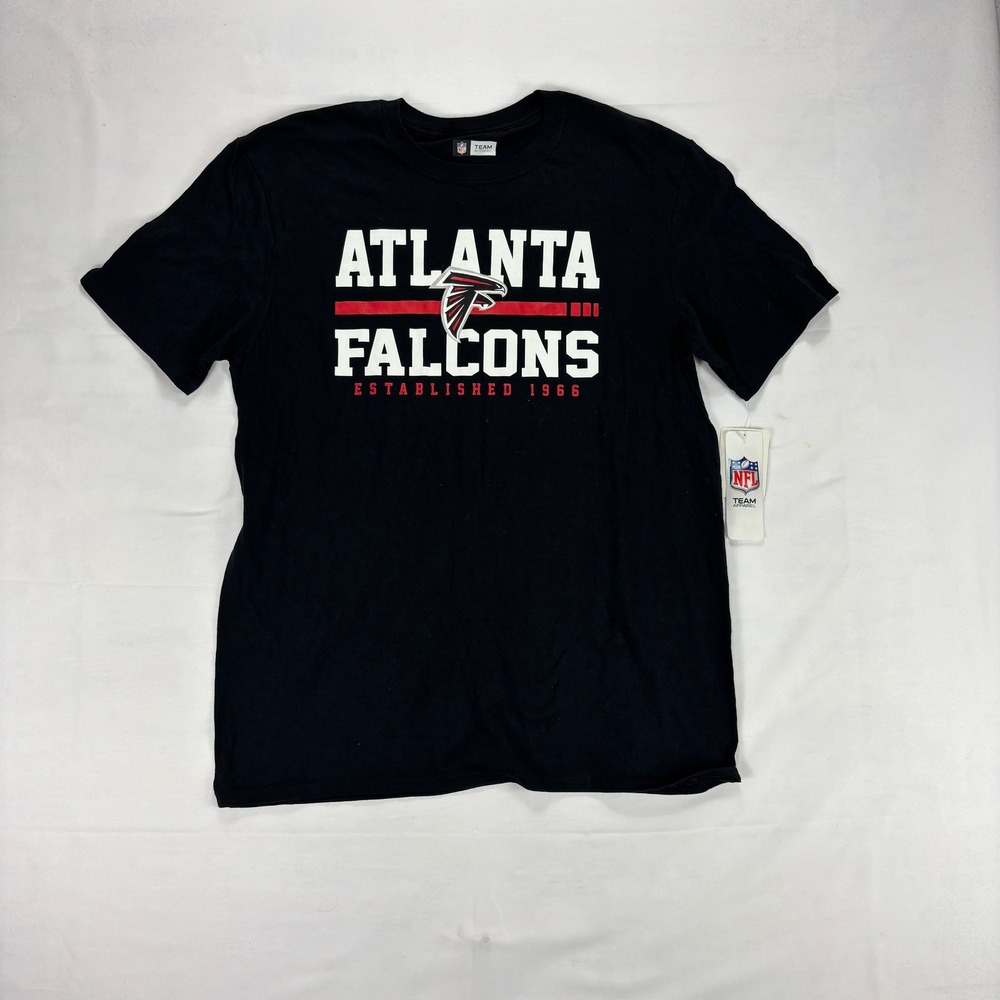 Atlanta‎ Falcons NFL Team Apparel T Shirt Black Established 1966 Mens Medium
